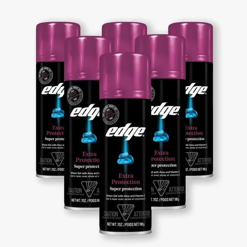 Miniatura 12 de Edge Gel de afeitado para hombres, aloe calmante con dos veces el aloe, (paquete de 6) - Gel de afeitado para hombres que hidrata, protege y calma