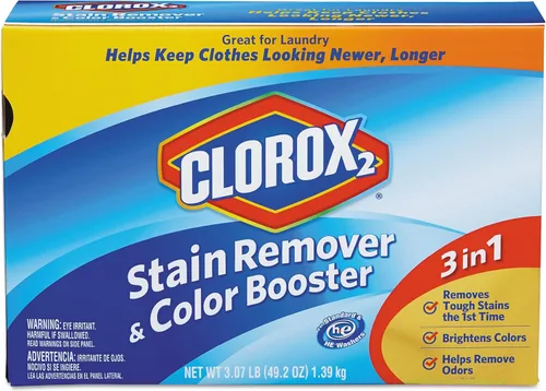Clorox 2 03098 quitamanchas y polvo reforzador de color, original, caja de 49.2 onzas (4 unidades)