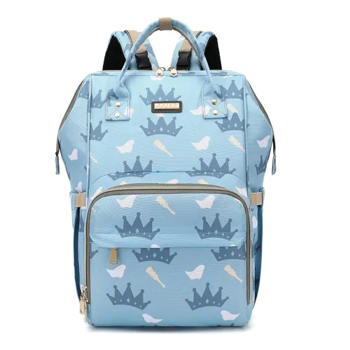 Miniatura 21 de Mochila para pañales, bolsas de pañales para bebés, niñas y niños, bolsas de bebé para mamás papás, bolsa cambiadora de pañales con bolsillos Azul