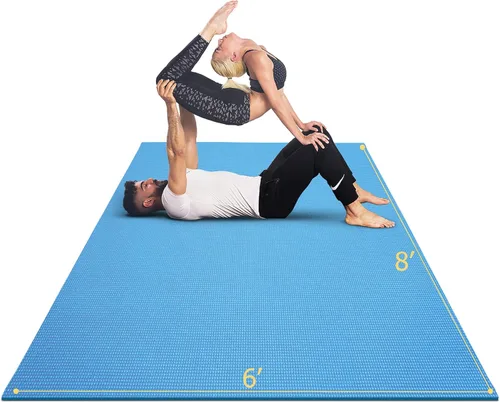 Miniatura 10 de GXMMAT Large Yoga Mat 12'x6'/10'x6'/6'x8'(7mm), Extra Thick Workout Mats for Home Gym Flooring, Ultra Comfortable Non-Slip Quick Resilient Barefoot