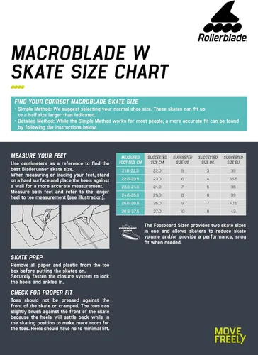 Miniatura 6 de Rollerblade Macroblade 80 - Patines en línea para adultos, para fitness, para mujer, patines Performance