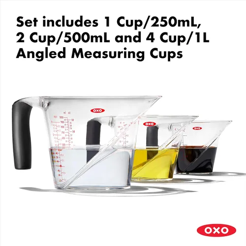 Miniatura 6 de OXO Good Grips - Picador de verduras + juego de tazas medidoras en ángulo de 3 piezas