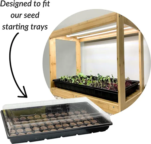 Miniatura 9 de Ferry-Morse - Moderna casa de cultivo LED de bambú para interiores