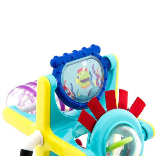 Miniatura 4 de Sassy Fishy Fascination Station 2 en 1 - Juguete para silla alta con ventosa, bandeja de desarrollo para aprendizaje temprano, a partir de 6 meses