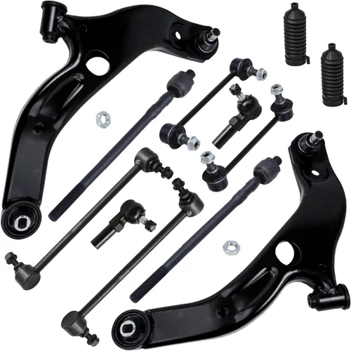 Miniatura 59 de Detroit Axle - Kit de extremo delantero para Ford 1998-2001 Explorer Mercury Mountaineer, 4 barras estabilizadoras delanteras y traseras, 2 brazos
