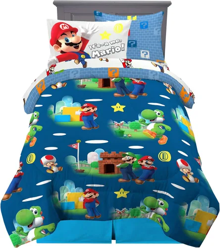Miniatura 111 de Franco - Juego de ropa de cama para niños, edredón y sábanas supersuaves con funda de almohada, 5 piezas, tamaño individual, Jurassic World, 6A1348