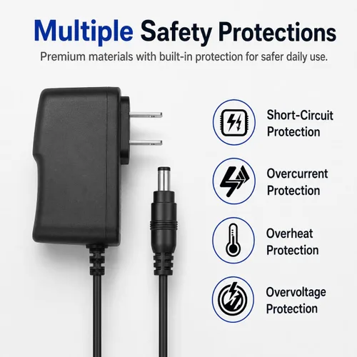 Miniatura 4 de 9V 1A AC Power Supply Charger Adapter Cord for Casio Digital Piano Keyboard CT-X700