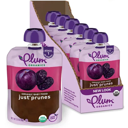 Etapa 1 | Just Prunes - Alimento para bebés, 3.5 onzas (paquete de 6)