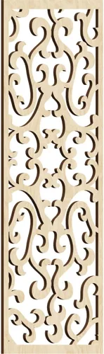 Miniatura 108 de Smithfield Paneles de pared decorativos de madera con calado, 13 3/8 pulgadas de ancho x 34 3/8 pulgadas de alto x 3/8 de alto, roble rojo rojo