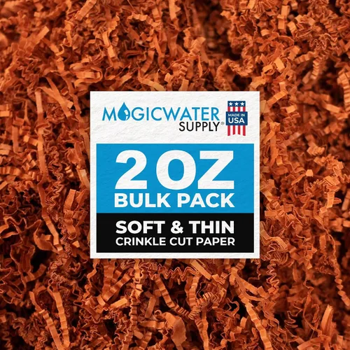 Miniatura 10 de MagicWater Supply - 2 oz - Negro - Relleno de papel de corte arrugado suave y fino ideal para envolver regalos, relleno de cestas, cumpleaños