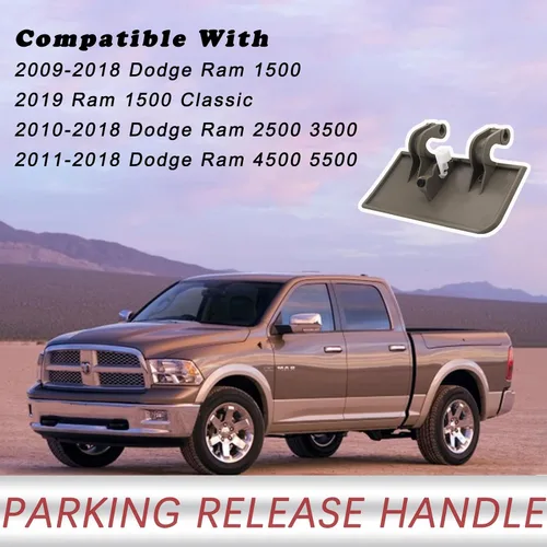 Miniatura 3 de TQPONLY Manija de liberación de freno de estacionamiento (beige) compatible con camiones Dodge Ram 1500 2500 3500 4500 5500