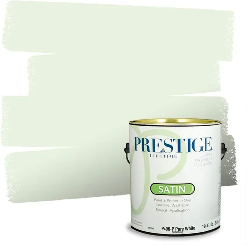 Miniatura 66 de PRESTIGE Pinturas Pintura interior e imprimación en uno, 1 galón, cáscara de huevo, aventura