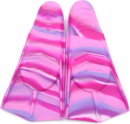 Miniatura 44 de Gugmoy Kids Swim Fins,Comfortable Silicone Flippers for Swimming and Diving,Size Suitable Beginners Kids Girls Boys Adults