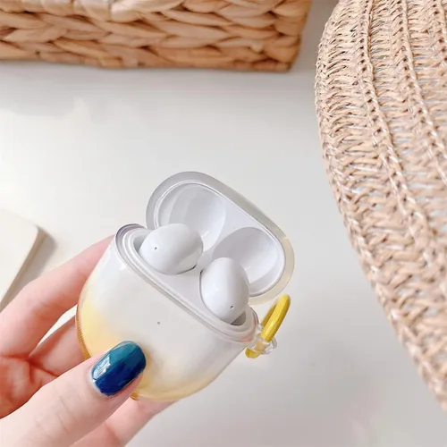 Miniatura 5 de Cubierta protectora transparente transparente de TPU suave de color degradado compatible con auriculares Xiaomi Redmi Buds 4, funda protectora