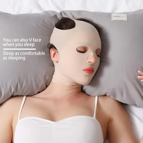 Miniatura 5 de Correa adelgazante facial, máscara adelgazante facial, correa de barbilla tridimensional en forma de V, cinturón adelgazante que elimina la flacidez