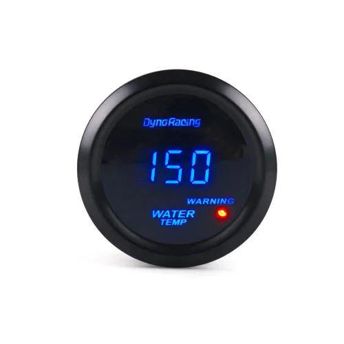 Miniatura 2 de Dynoracing - Medidor digital de temperatura de agua LED azul de 2 pulgadas, 2.047 in, 104.0-302.0 °F con adaptador de sensor de tubería