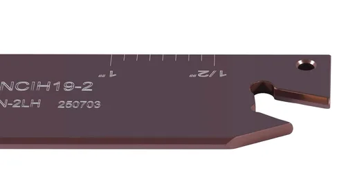 Miniatura 5 de Accusize Industrial Tools para insertos GTN-2, ancho 0.087–0.094 pulgadas, altura 0.75 pulgadas, NCIH19-2 Hoja ajustable de parada positiva