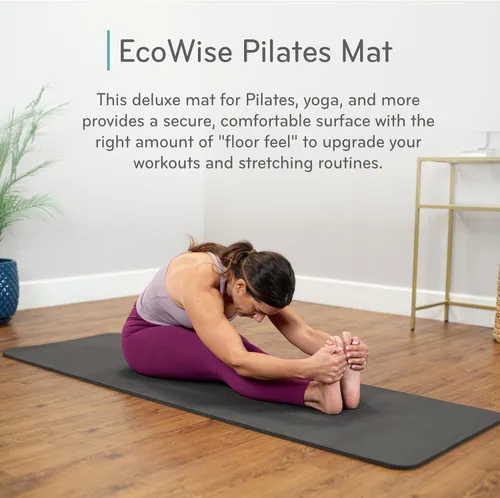 Miniatura 2 de Balanced Body EcoWise - Alfombrilla de pilates, almohadilla antideslizante suave para fitness, entrenamiento, ejercicio y entrenamientos en casa