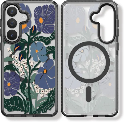 Miniatura 140 de Rosarnnah Funda compatible con Samsung Galaxy S24 Ultra, bonita estética, a la moda, divertida funda con estampado de gatito y gato, duradera a