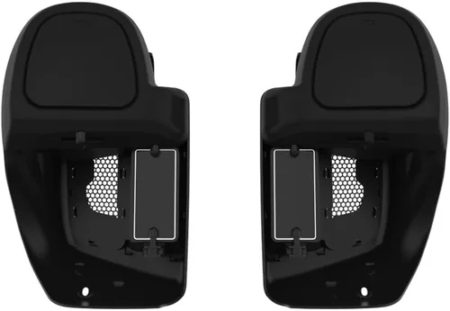 Miniatura 6 de Moto Onfire Guantera de carenados de pierna inferior para Harley Touring 2014+, Vivid Black Lowers calentadores de pies, Negro (Vivid Black)