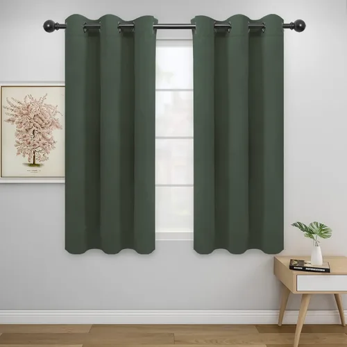 Miniatura 50 de Easy-Going - Cortinas opacas para dormitorio, aislamiento térmico sólido con ojales, cortinas de ventana para reducción de ruido, cortinas