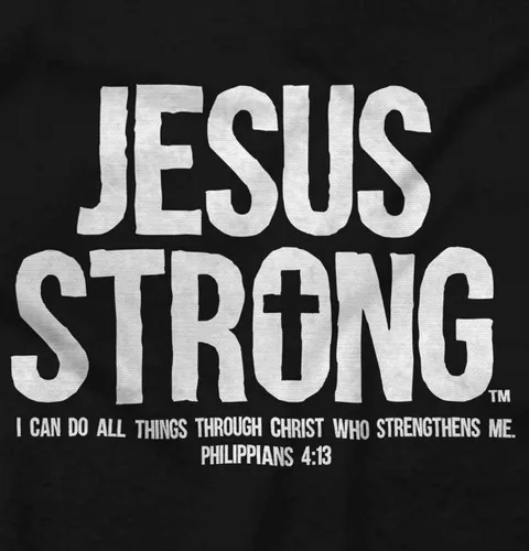 Miniatura 2 de Jesús Strong Philippians 413 Biblia Zip Up Sudadera con capucha para hombre para mujer