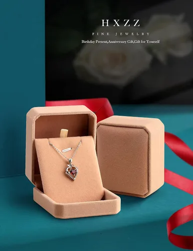 Miniatura 3 de HXZZ Fine Jewelry - Collar con colgante de plata de ley con topacio azul suizo, amatista, citrino, peridoto y ópalo, regalo para mujer, Gema