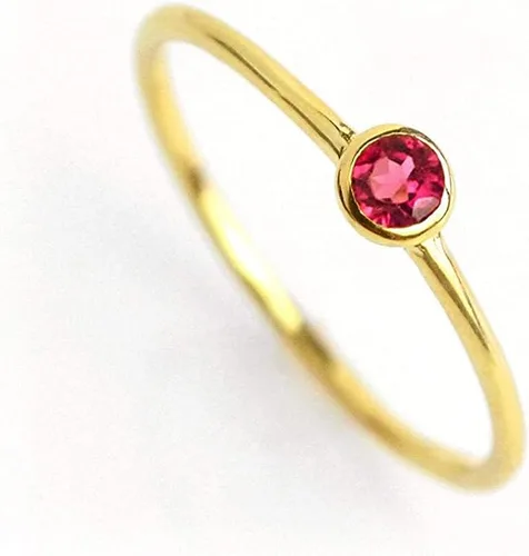 Anillo pequeño de piedras preciosas apilable, banda de anillo delicada y delgada minimalista, anillo simple apilable de piedra natal