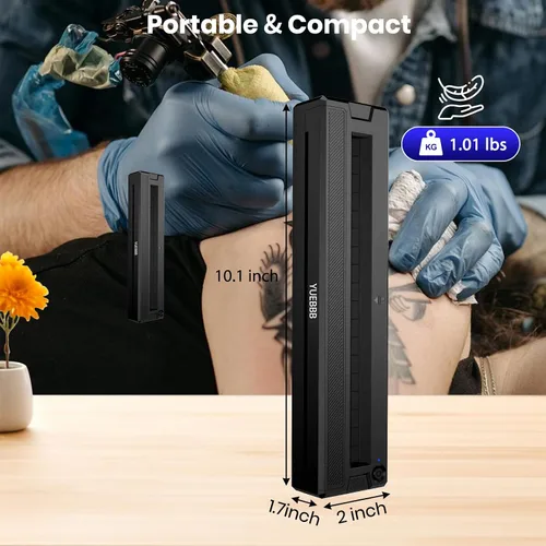 Miniatura 2 de Impresora de Plantilla de Tatuaje, Impresora Portátil, Máquina de Transferencia de Tatuaje Térmica Inalámbrica-Bluetooth con 10 Piezas de Papeles