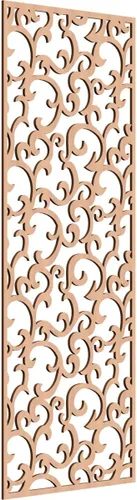Miniatura 47 de Wheatland Paneles de pared decorativos de madera con calado, 9 3/8 pulgadas de ancho x 24 3/8 pulgadas de alto x 1/4 de alto, nogal