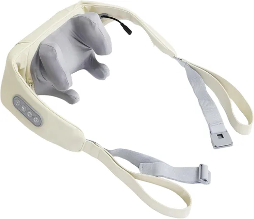 HEALTHMATE IN9532 Masajeador de hombros y cuello para aliviar el dolor de tejido profundo 6D Shiatsu cuello y hombro con calor recargable