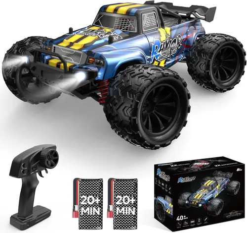 Autos RC a escala 1:16 para adultos, auto de control remoto rápido de 40 KPH, autos RC de hobby para niños a partir de 8 años, camioneta RC 4x4