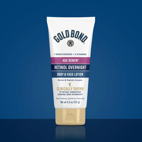 Miniatura 8 de Set de loción Gold Bond Age Renew Día y Noche para cuerpo y rostro, loción Gold Bond Crepe Corrector, visiblemente reafirma la piel y loción Gold