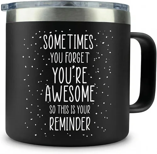 Regalos para papá para el día del padre, a veces te olvides de tus increíbles regalos, tazas negras de 14 onzas para padres que piensan en ti,