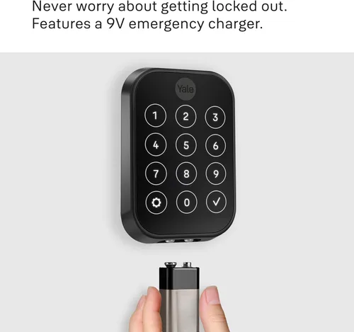 Miniatura 9 de Yale Assure Lock 2 Plus Apple Home Keys (Tap to Open) Cerrojo, Cerradura de Puerta de Entrada Inteligente Sin Llave de Gamuza Negra con Teclado Ante