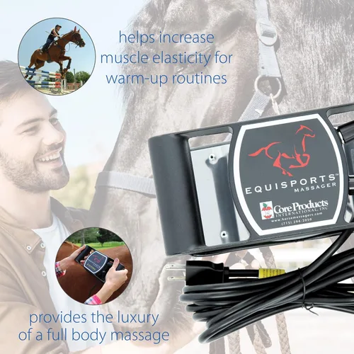 Miniatura 5 de Core Products Equisports Masajeador de velocidad variable calmante para tejido profundo para caballos y equinos