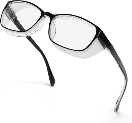 Miniatura 19 de Gafas de seguridad anti niebla para mujeres y hombres, TR90, lentes de bloqueo de luz azul, transparentes, antiarañazos, protección UV, marco