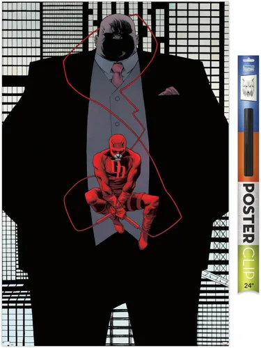 Miniatura 17 de Trends International Marvel Comics Daredevil - Póster de pared Kingpin Shadow, 22.4 pulgadas de largo x 14.7 pulgadas, versión enmarcada en bronce