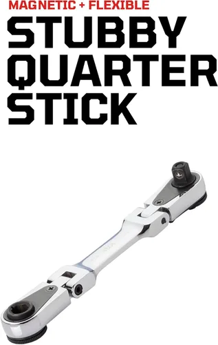 Miniatura 2 de EZ Red 4S04 - Llave de trinquete de cabeza giratoria combinada, de 1/4 pulgada