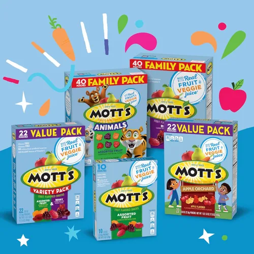 Miniatura 8 de Mott's Surtido de aperitivos de frutas, 1.6 onzas, 144