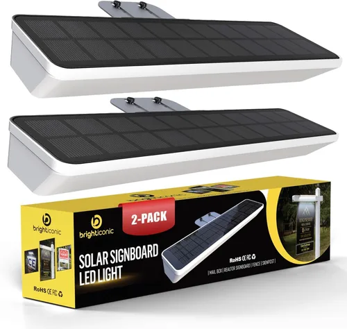 Miniatura 11 de Brighticonics 2pck Luz de Señal de Dirección Solar – Luz LED Iluminada para Números de Casa Impermeable IP65 – Fácil Instalación, Automática