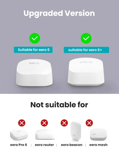 Miniatura 2 de DG-Direct Soporte de montaje en pared para eero 6 y eero 6+ Router Mesh Wi-Fi System, sin cables desordenados, soporte de montaje de pared para eero