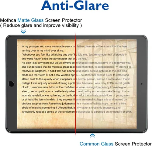 Miniatura 3 de Mothca Protector de pantalla de vidrio templado mate para iPad Air 3 (2019) de 10.5 pulgadas y iPad Pro 10.5" (2017) [NO Privacidad], antirreflejos