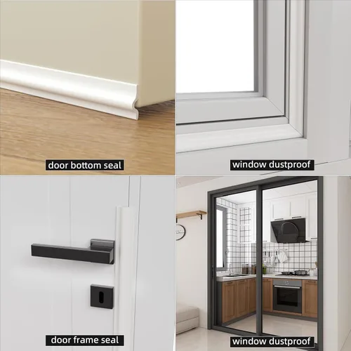 Miniatura 6 de Burlete de 26 pies para ventanas/puertas, tira de sellado de espuma autoadhesiva para corrientes de aire de ventanas, sellado de huecos