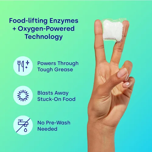 Miniatura 3 de Dropps UltraWash Plus Cápsulas de detergente para lavavajillas, limón cítrico (64 unidades) - Triple potencia de acción Ayuda de enjuague
