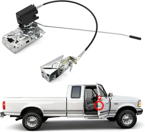 Yinlowa Ensamblaje de bloqueo de la puerta del lado del pasajero delantero derecho compatible con Ford F250 F350 1992-1997, Ford F150 Bronco