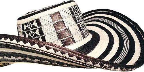 Miniatura 16 de Sombrero colombiano Sombrero Sinuano Arrow Cane Caña Flecha Vueltiao Hecho por Auténticos Indígenas Colombianos