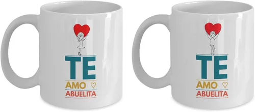 Miniatura 3 de Regalo para abuela Taza de Cafe para abuelita Regalo perfecto para tu nana, abuela y madrinas Vaso con afirmaciones positivas, personalizadas