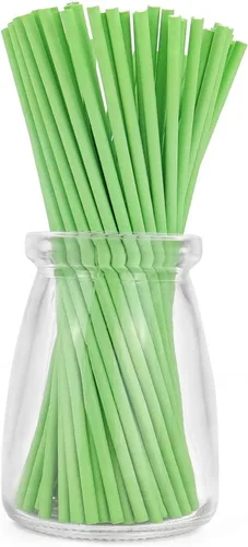 Miniatura 12 de 100 palitos de papel para paletas de papel, 6 pulgadas por 5/32 pulgadas (azul)