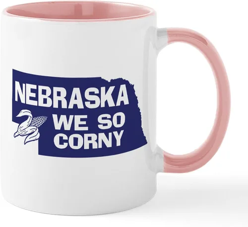 Miniatura 16 de CafePress I Love Nebraska Taza de café de cerámica de 11 oz (11.0 fl oz)